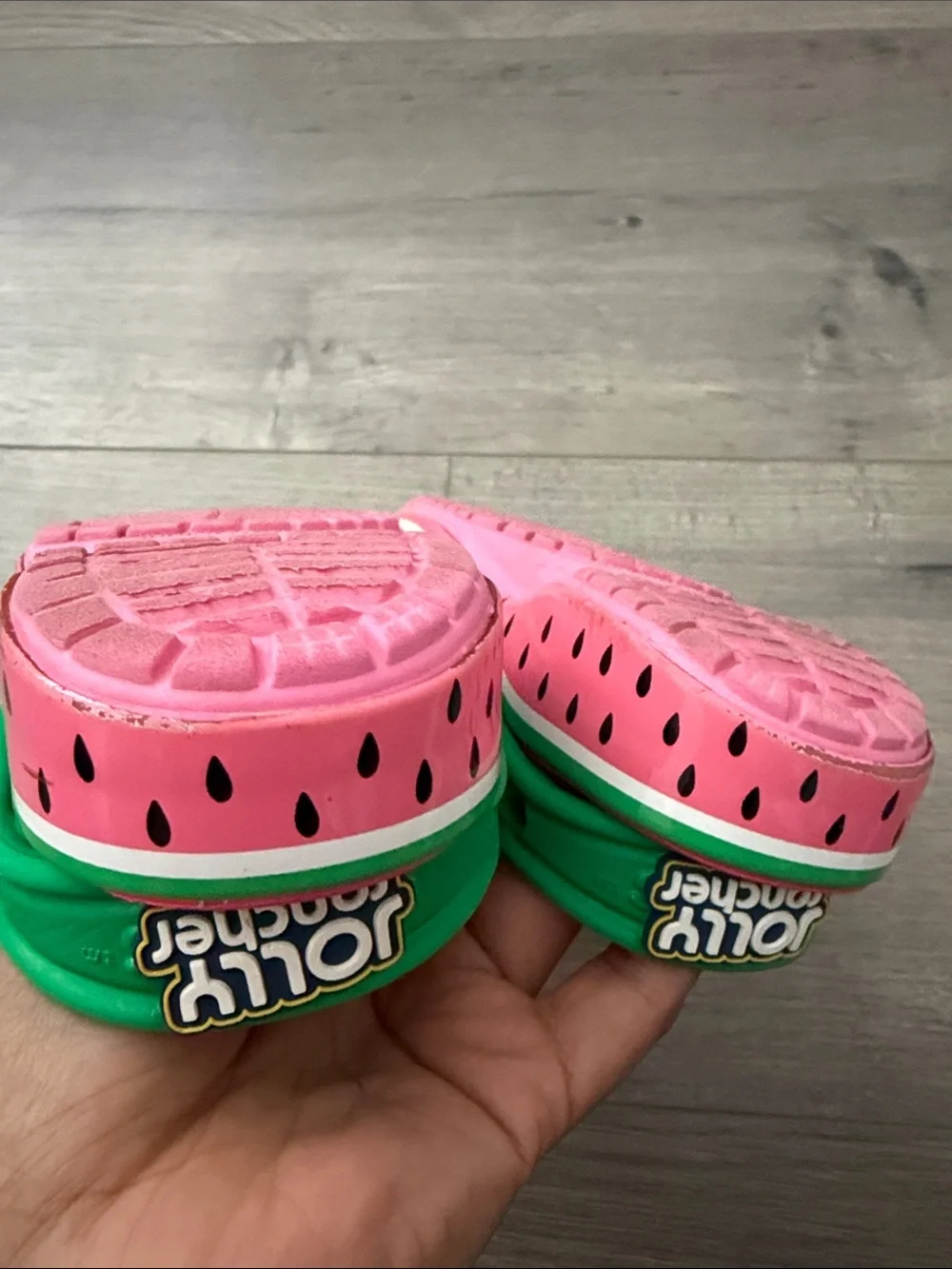 Crocs Kids jolly rancher Watermelon Clog Sandals - Pink & Green